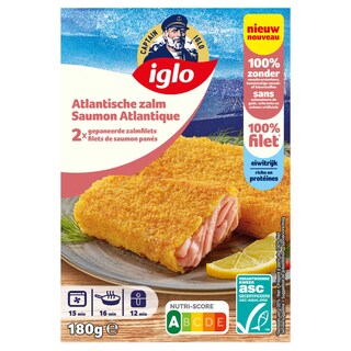Iglo | Zalmfilet | Gepaneerd | Atlantisch 180 gr