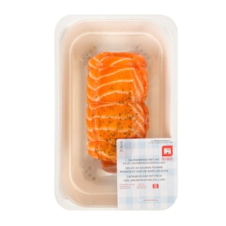 Delhaize | Zalmgebraad | Vis-St-Jacobsnootjesvulling 