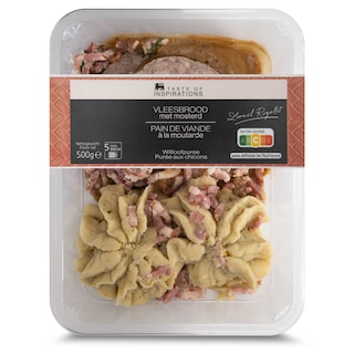 Delhaize | Vleesbrood | Graanmosterd | Witloofstoemp 