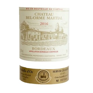 France - Frankrijk | Bordeaux - Bordeaux AC | Château Bel-Orme Martial 2016 Rouge 