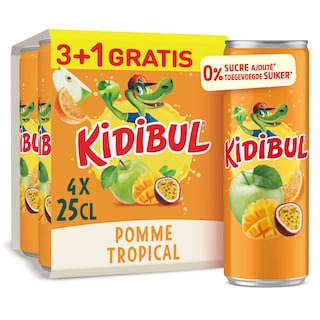 Kidibul | Tropical | 3+1gr 4 x 25 cl