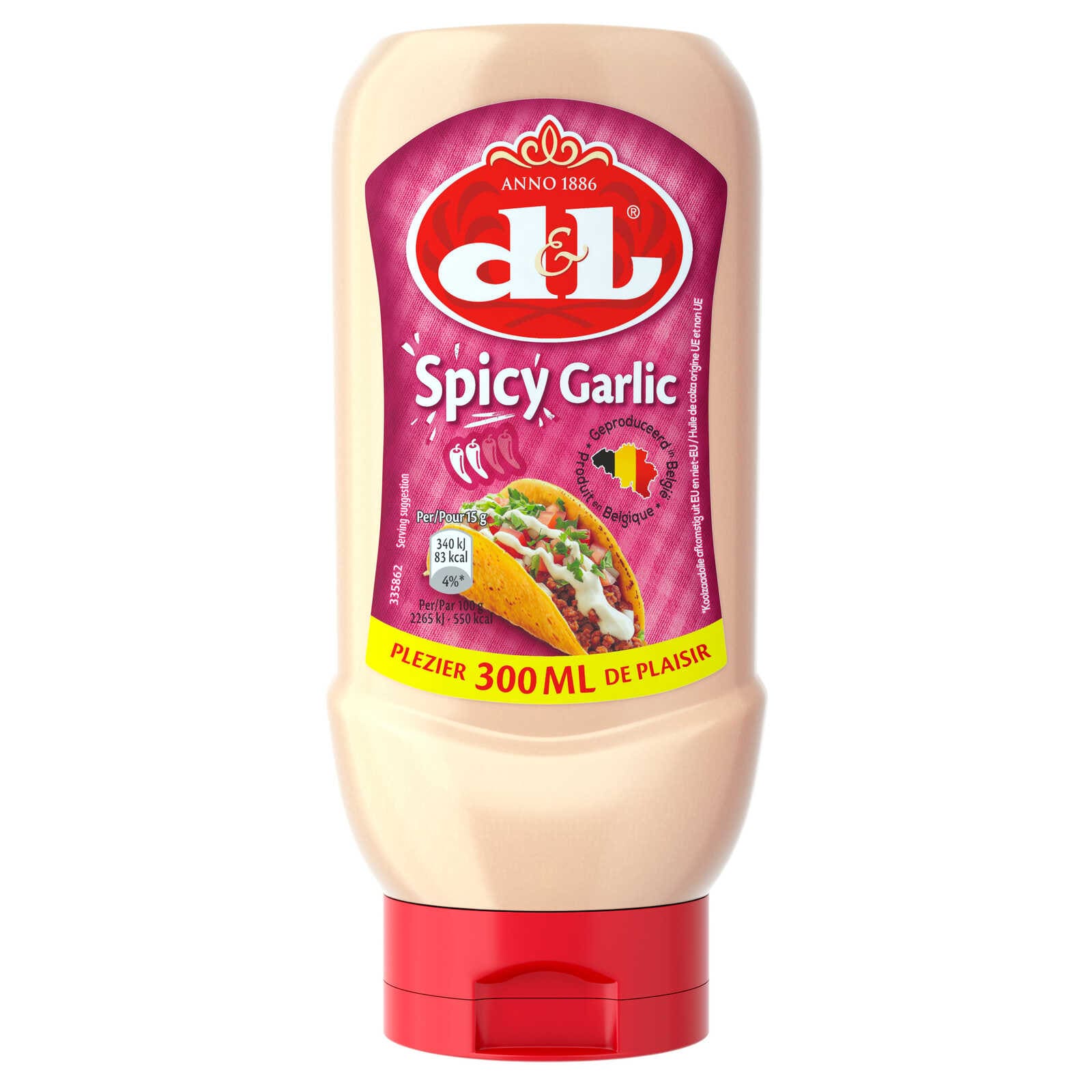 Devos & Lemmens Saus| Bbq | Spicy Garlic | Squeeze