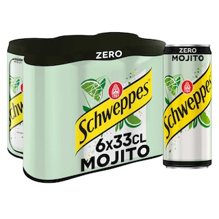 Schweppes | Mojito | Zero | Canette 6 x 33 cl