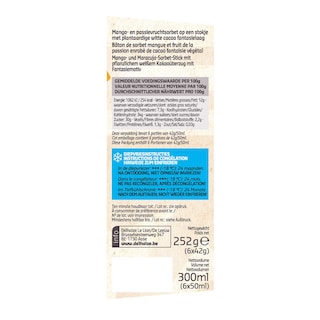Delhaize | Mini sorbet | Stick | Mango | Passie 6 x 5 cl