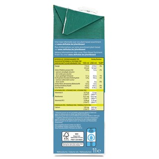 Delhaize | Plant-Based | Boisson | Vegetal | Avoine | Sans Sucre 1 l