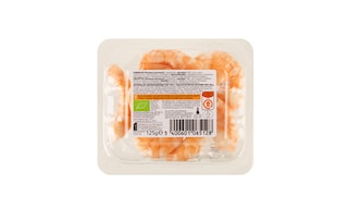 Delhaize | Bio | Scampi's | Gekookt | Met staart | Bio 125 gr
