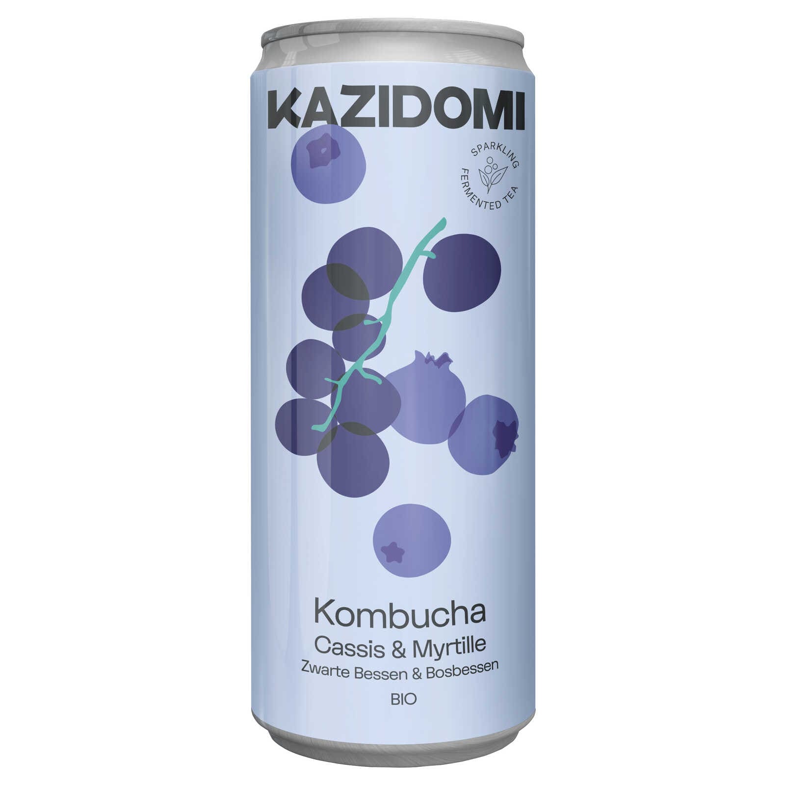 Kazidomi Kombucha | Zwarte bessen | Bio