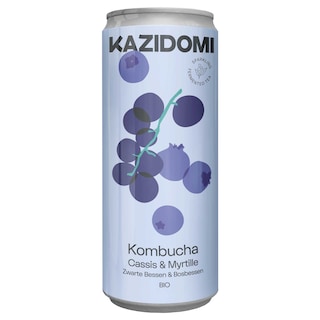 Kazidomi | Kombucha | Cassis myrtilles | Bio 2,5 cl
