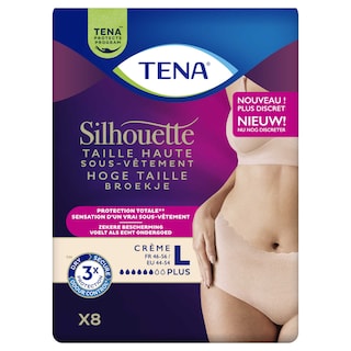 Tena | Ondergoed | Creme | Plus | Large | 8st 8 st
