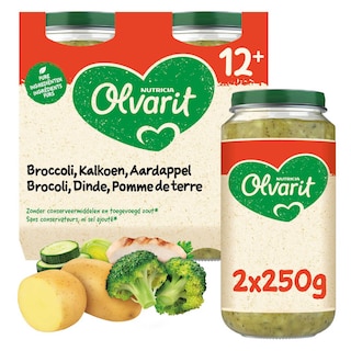 Olvarit | Repas | Brocoli Dinde Pomme de terre | 12M 