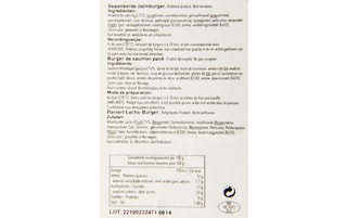 Delhaize | Zalmburger | Gepaneerd 180 gr