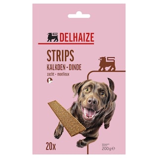 Delhaize | Hondensnacks | Strips | Kalkoen 