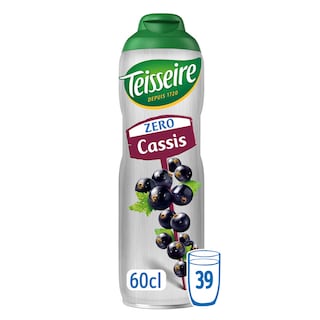 Teisseire | Zéro | Sirop | Cassis | Zéro Sucres 
