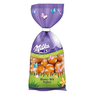 Milka | oeufs de Pâques | Chocolat Blanc | Praliné 