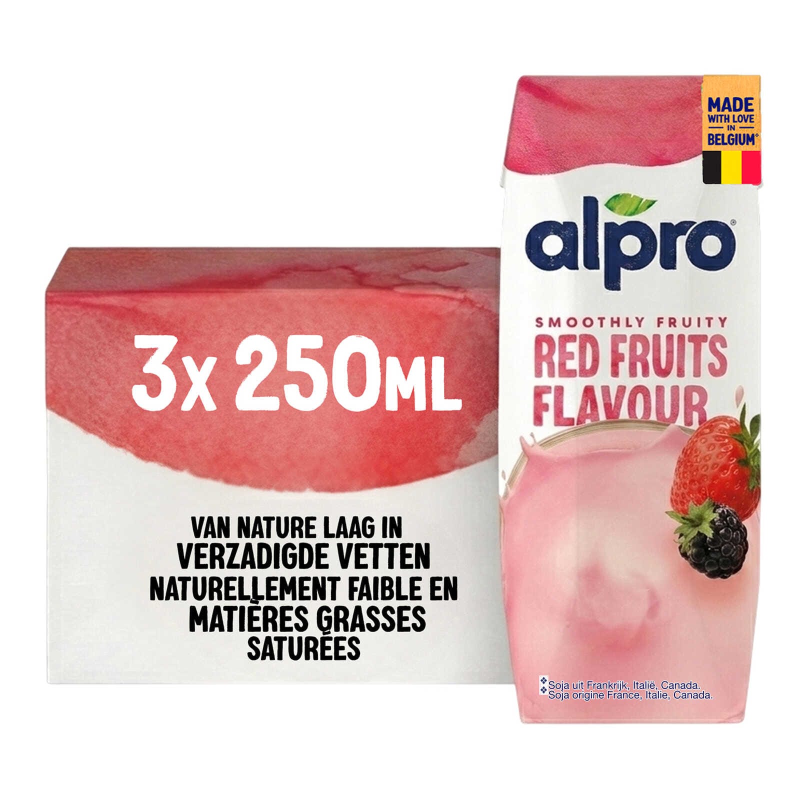 Alpro Plantaardige drank | Soja | Rode vruchten