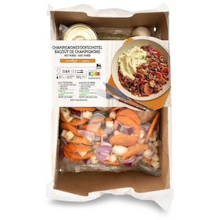 Delhaize | Boîte de repas | Ragoût | Champignons 