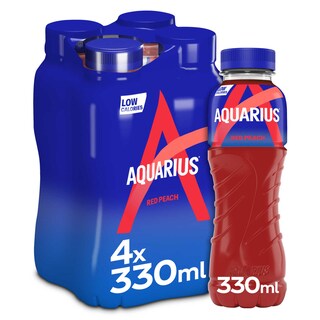 Aquarius | Red peach | PET 4 x 33 cl