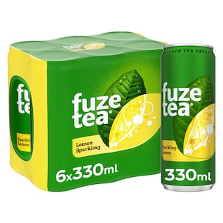 Fuze Tea | Black Tea | Bruisend | Zwarte thee | Lemon | Blik 
