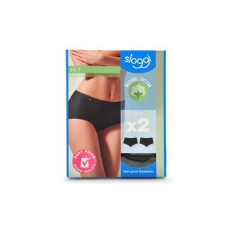 Sloggi | 24/7 Cotton | Midi | Noir | 42 