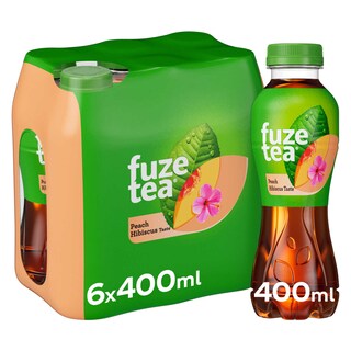 Fuze Tea | Black Tea | Zwarte thee | Peach Hibiscus | PET 6 x 40 cl