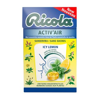 Ricola | Kruidenpastilles | Citroen | Menthol | Stevia 