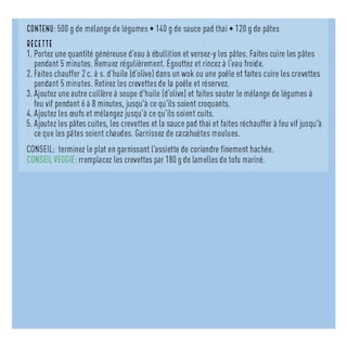 Delhaize | Boîte de repas | Pré-coupé | Pad thai 