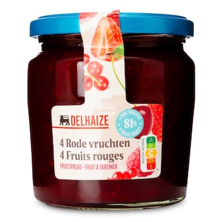 Delhaize | Confiture | Fruits rouge | 81% 335 gr