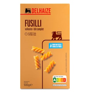 Delhaize | Pâtes | Fusilli | Complètes 