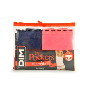 Dim | Paris | Boxers Pocket Micro | bleu/rose | 36/38 