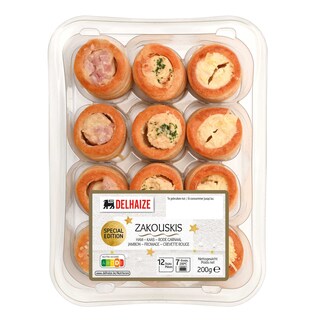 Delhaize | Zakouskis | Basis | 12 stuks 200 gr