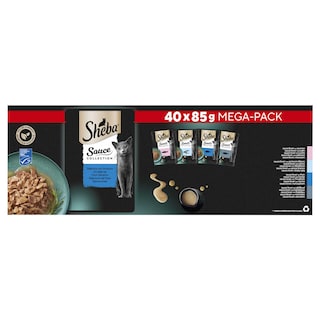 Sheba | Pouch | Selectie vis | 40x85gr 