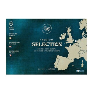 World of Oysters | Huîtres | Premium selection | 6pc 500 gr
