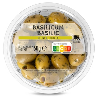 Delhaize | Olijven Queen basilicum 