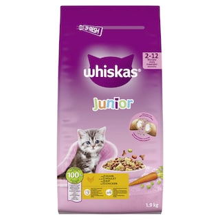Whiskas | Aliment chat | Croquettes | Junior | Poulet 