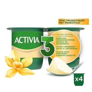 Activia | Yaourt | Arome vanille | Probiotiques 