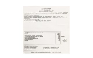 Delhaize | Saucisses | Poulet 