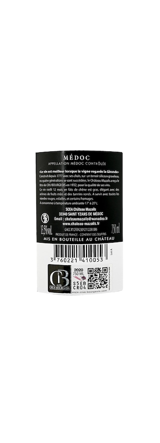 Chateau Mazails | Médoc Cru Bourgeois | 2020 