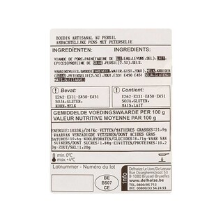 Delhaize | Artisanale pensen | Wit | Peterselie 