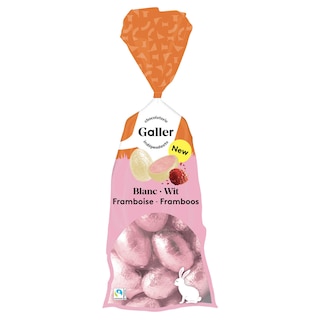 Galler | oeufs de Pâques | Blanc | Framboise 