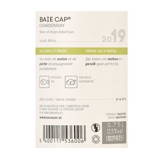 Afrique du Sud - Zuid-Afrika | Western Cape | Baie Cap Reserve Chardonnay Blanc 19 