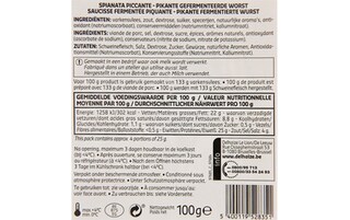 Delhaize | Spianata piccante 