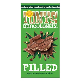 Tony's Chocolonely | Chocolat | Lait | Fourré noisette 127 gr