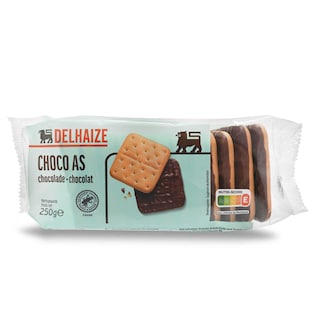 Delhaize | Biscuits | Choco As 250 gr
