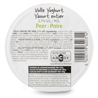 Delhaize | Yaourt | Entier | Poire à cuire 180 gr