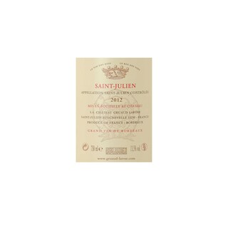 FR BORDEAUX SAINT JULIEN | Château Gruaud Laroze 2012 