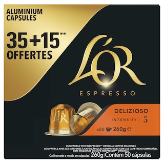 L'Or | Koffie | Delizioso | Nespresso caps | 35+15 