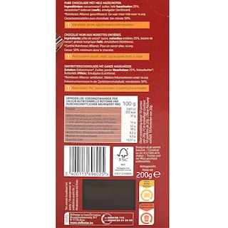 Delhaize | Pure Chocolade | Hazelnoten 200 gr