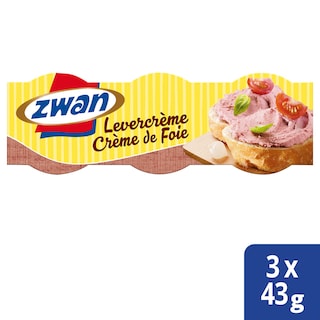 Zwan | Zwan | Levercrème | Beleg | Vleesconserve | 3x43g 