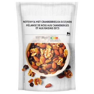 Delhaize | Noix | avec canneberges | raisin 200 gr