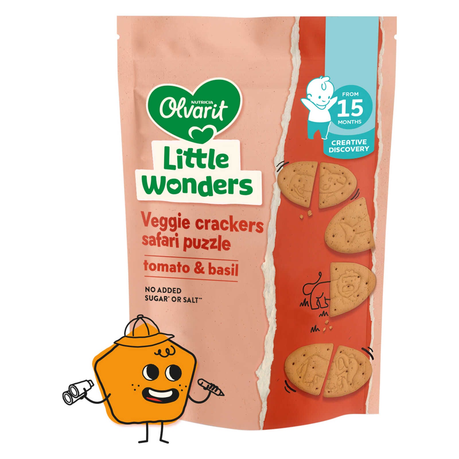Olvarit Snack | Crackers | Tomaten Basilic | 15M+